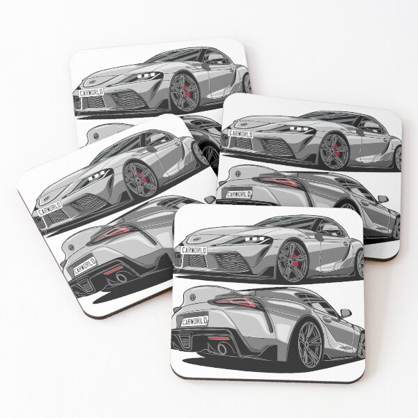 Item preview, Toyota Supra A90 Phantom Matte Gray Front & Rear designed and sold by CarWorld.