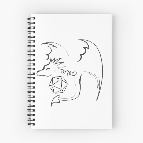 Item preview, Dragón de dados dibujados a mano designed and sold by nicegnome.