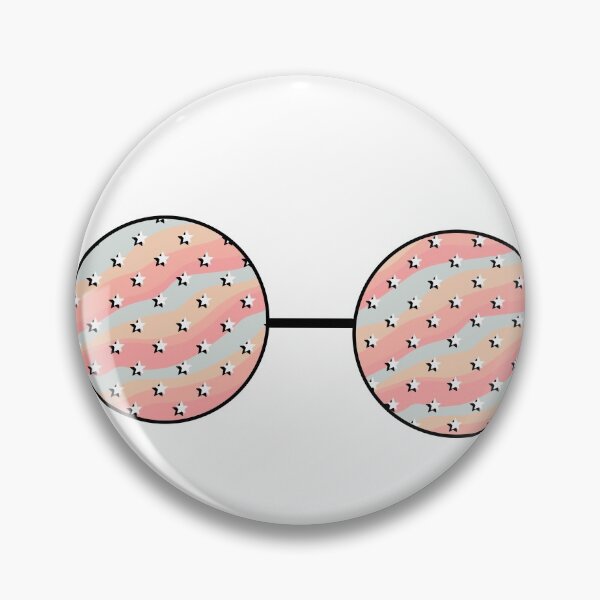 Item preview, Aesthetic Star Stripe Round Sunglasses designed and sold by CaitlinCerys.