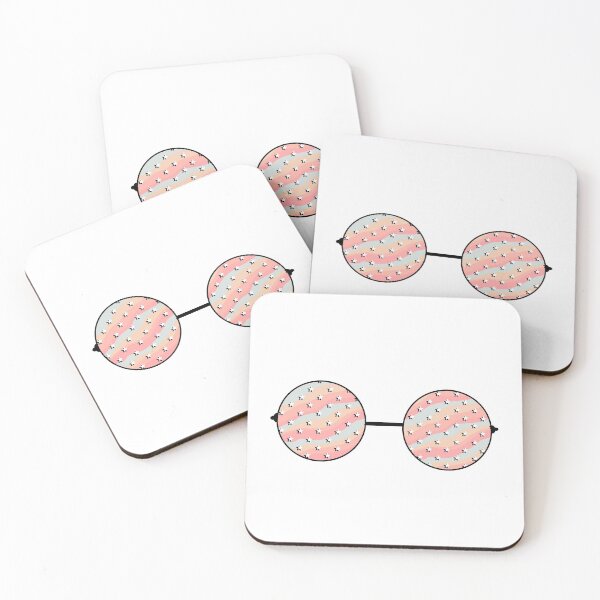 Item preview, Aesthetic Star Stripe Round Sunglasses designed and sold by CaitlinCerys.