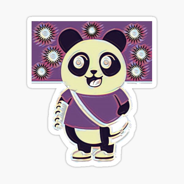 Purple Panda Stickers Redbubble - lemurland mountains roblox