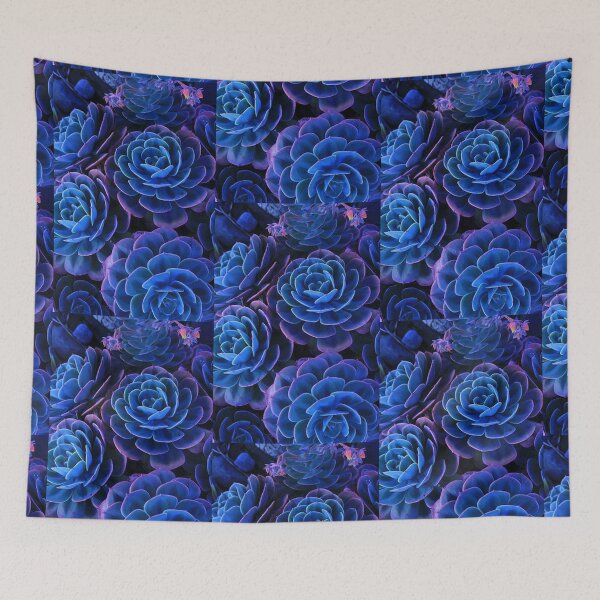 Item preview, Monotone Azul Succulents designed and sold by lotusbud.