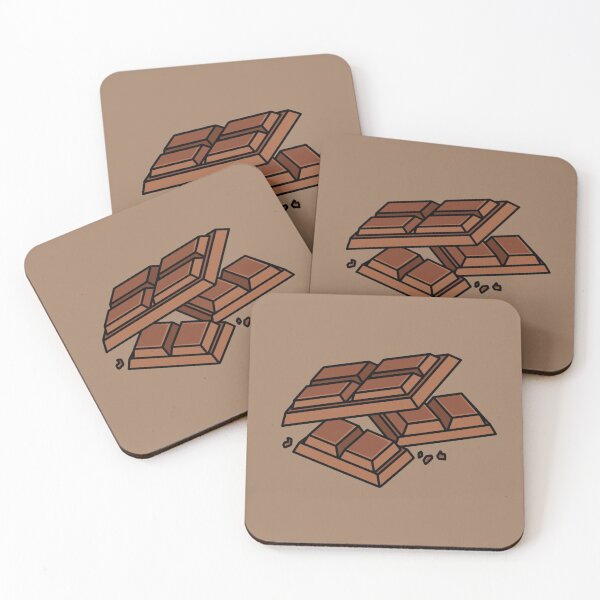 Item preview, Chocolate Bar Pieces Digital Illustration designed and sold by AlmightyClaire.