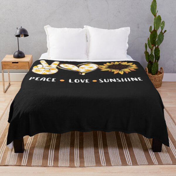 Item preview, Peace Love Sunshine Sunflower Hippie gift designed and sold by harolhaw.