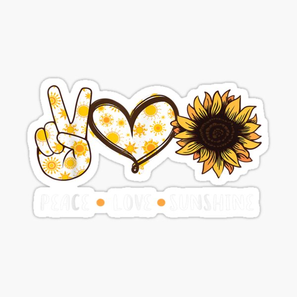 Craft Supplies & Tools Scrapbooking Peace Love Sunshine Sticker Boho ...