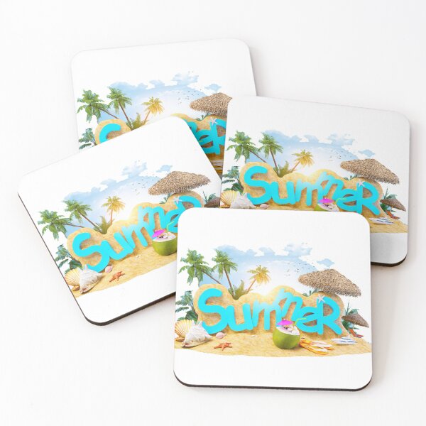 Item preview, Summer vacation Beach Holiday Summer 4 Two, Summer Holiday, summer theme illustration designed and sold by Halalolo.