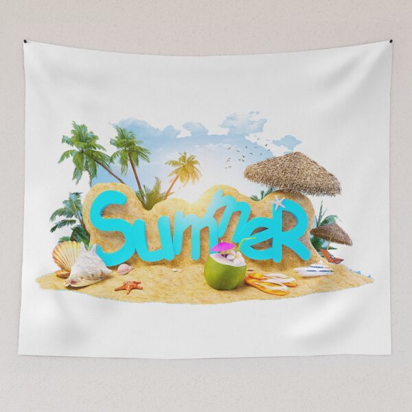 Item preview, Summer vacation Beach Holiday Summer 4 Two, Summer Holiday, summer theme illustration designed and sold by Halalolo.
