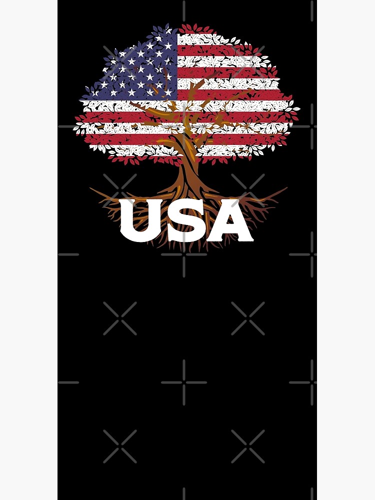 American Flag USA Tree by AllWellia