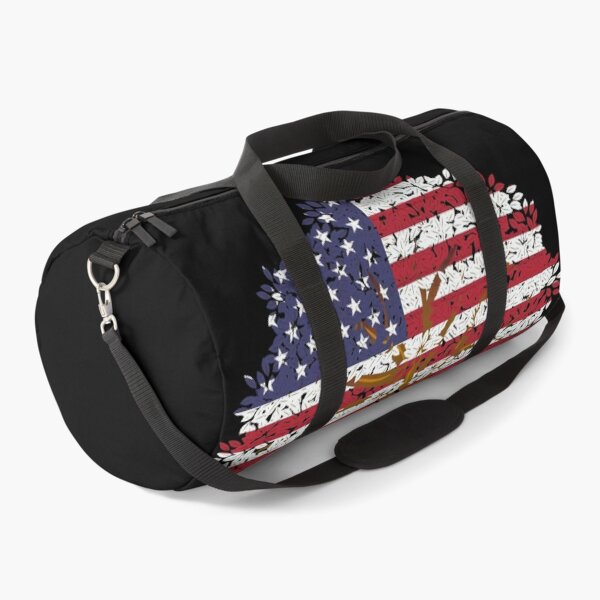 American Flag USA Tree Duffle Bag