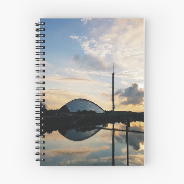 Item preview, Glasgow River Clyde Waterfront Sunset Cityscape designed and sold by arianehine.