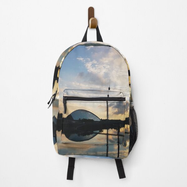Item preview, Glasgow River Clyde Waterfront Sunset Cityscape designed and sold by arianehine.