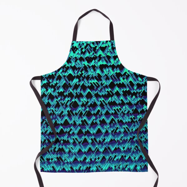 Item preview, Abstract Turquoise Glitch Art Diamond Pattern designed and sold by Dator.