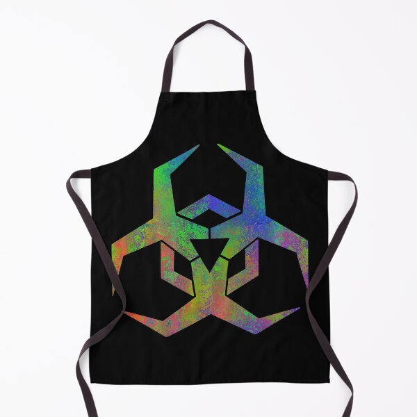 Item preview, Rainbow Rust Futuristic Biohazard Symbol designed and sold by Dator.
