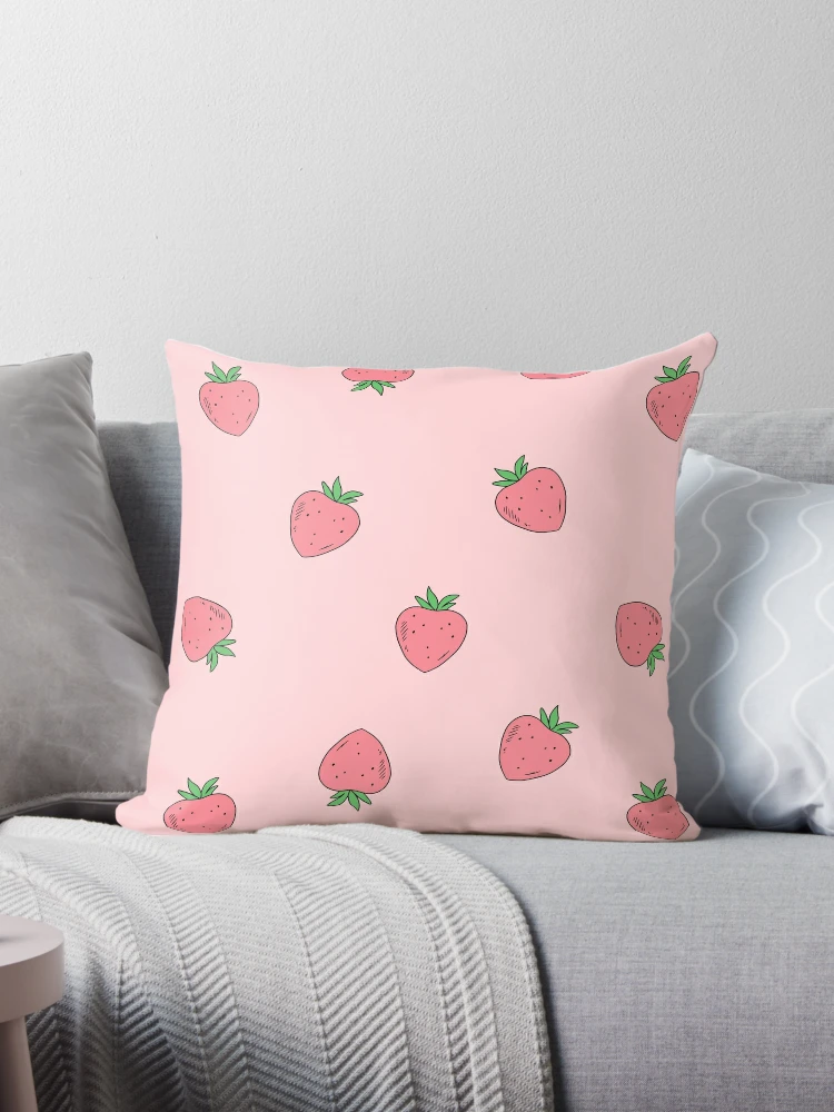 Cute Pastel Pink Aesthetic Strawberry Pattern Coffee Mug for Sale by  noryushi