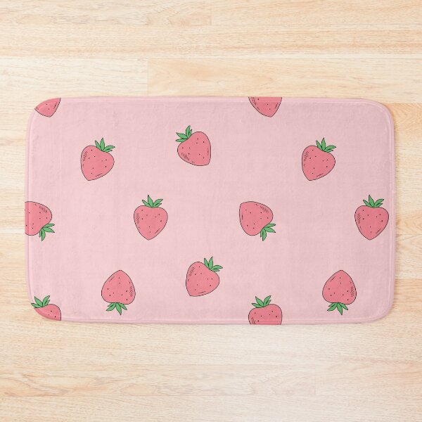 Item preview, Cute Pastel Pink Aesthetic Strawberry Pattern designed and sold by noryushi.