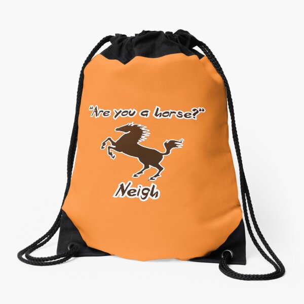 Neigh Drawstring Bag