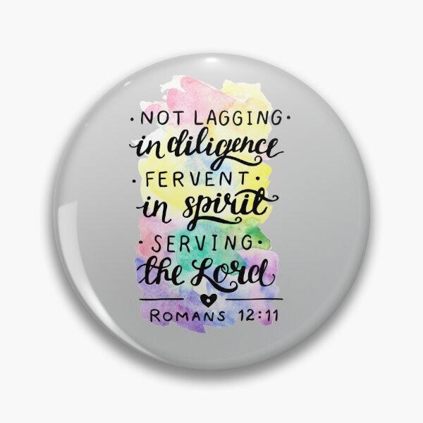 Item preview, NOT LAGGING - ROMANS 12:11 - Faith Quotes Rainbow Watercolor designed and sold by NewLifePlanners.