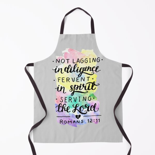 Item preview, NOT LAGGING - ROMANS 12:11 - Faith Quotes Rainbow Watercolor designed and sold by NewLifePlanners.