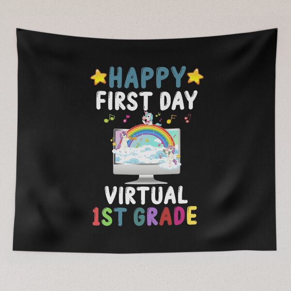 Item preview, Happy First Day Of Virtual 1st Grade designed and sold by yacine12353.