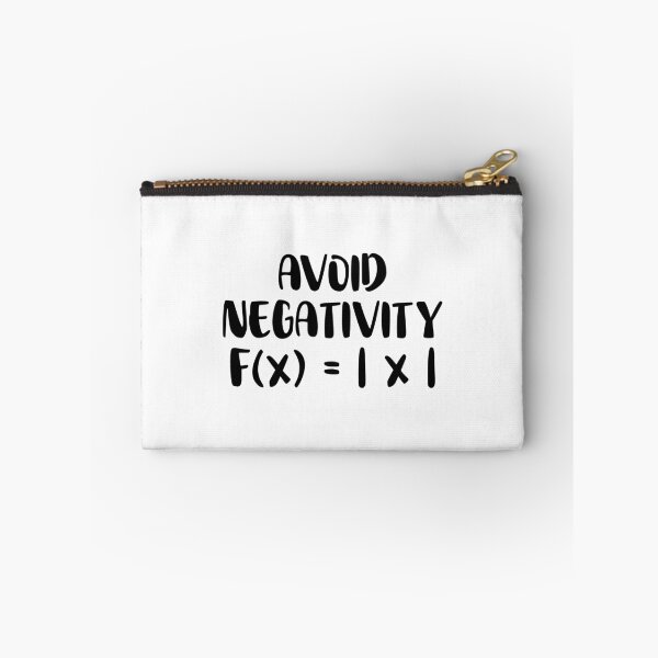Item preview, Avoid Negativity f(x) = | x | Funny Math Teacher designed and sold by T-shirt For You.