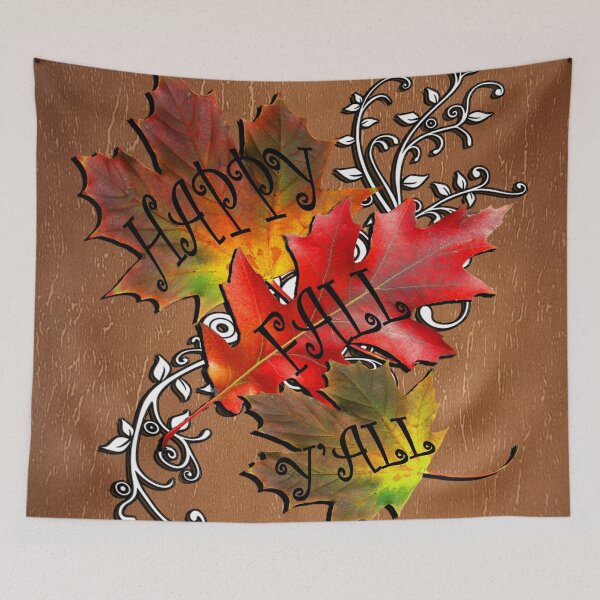 Item preview, Fall Quote, Happy Fall Y'all! Beautiful Autumn Colors in this design: Home Decor & Gifts designed and sold by Cute & Sassy Custom Gifting Boutiques.