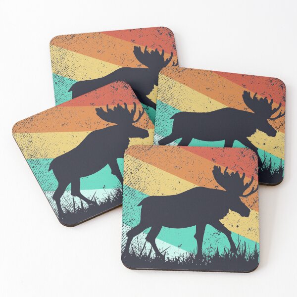 Item preview,  retro moose lover,moose birthday animal vintage moose elk designed and sold by ELmezz.