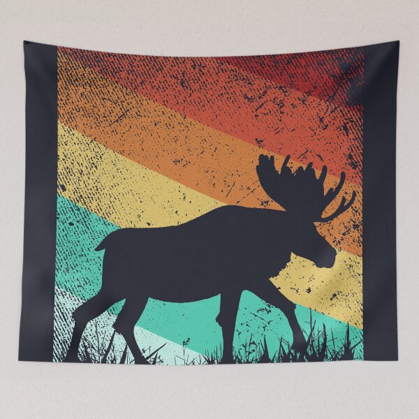 Item preview,  retro moose lover,moose birthday animal vintage moose elk designed and sold by ELmezz.