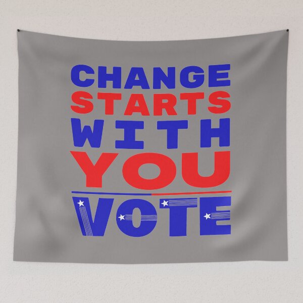 Item preview, Change Starts With You. Vote! designed and sold by TonsPOD.