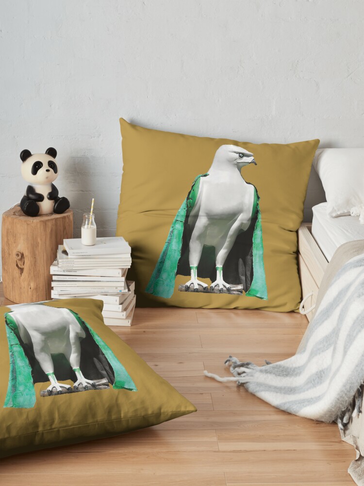 Alternate view of bird of prey Floor Pillow