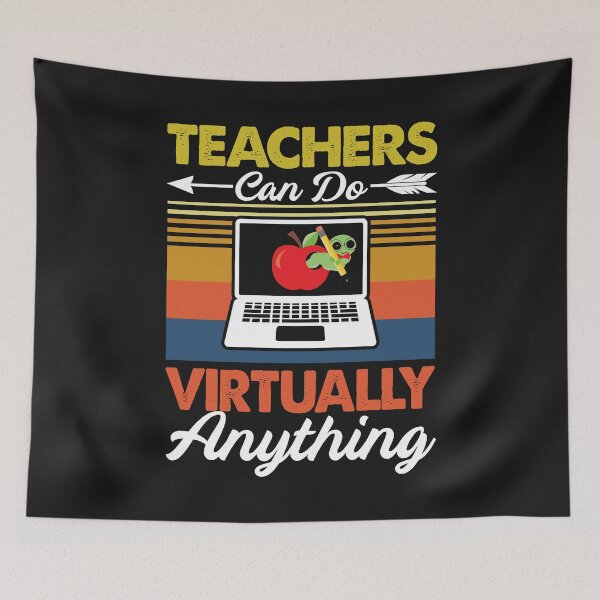 Item preview, Teachers Can Do Virtually Anything Funny Distance Learning designed and sold by Best Designer.