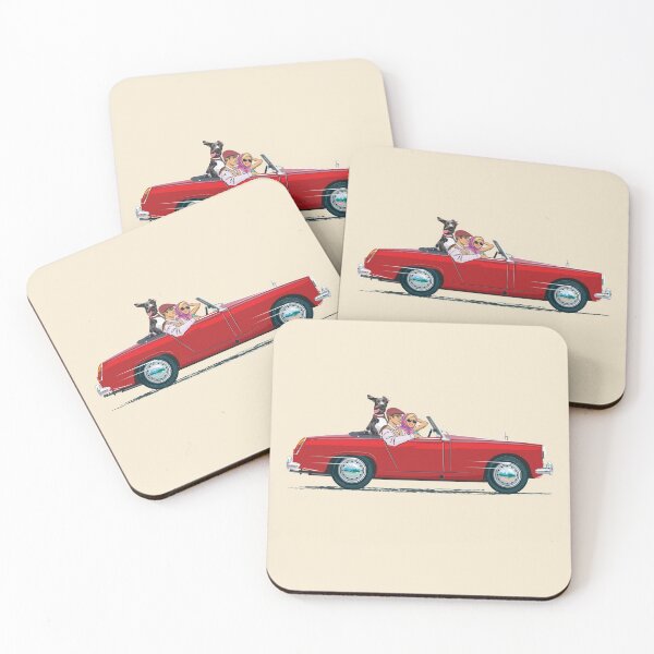 Item preview, Red Sprite/Midget with Great Dane passenger designed and sold by Bigs66.