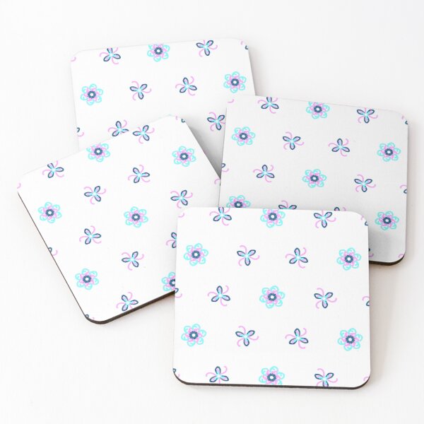 Item preview, Flores turquesas y rosas designed and sold by Medly.