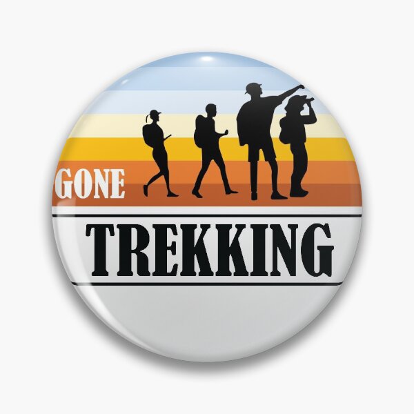 Item preview, A family hiking/ trekking with sunset or sunrise background designed and sold by GoneTrekking.