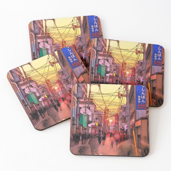 Item preview, Sunset Series: Bustling street of Kyoto designed and sold by guoshengz.