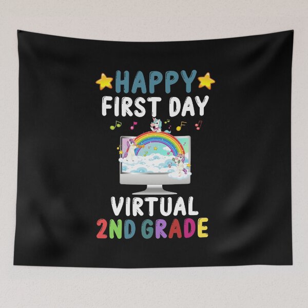 Item preview, Happy First Day Of Virtual 2nd Grade designed and sold by yacine12353.