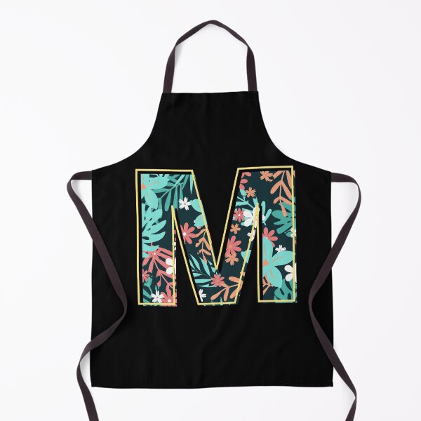 Item preview, Letter M retro flowers designed and sold by knst-wrk.