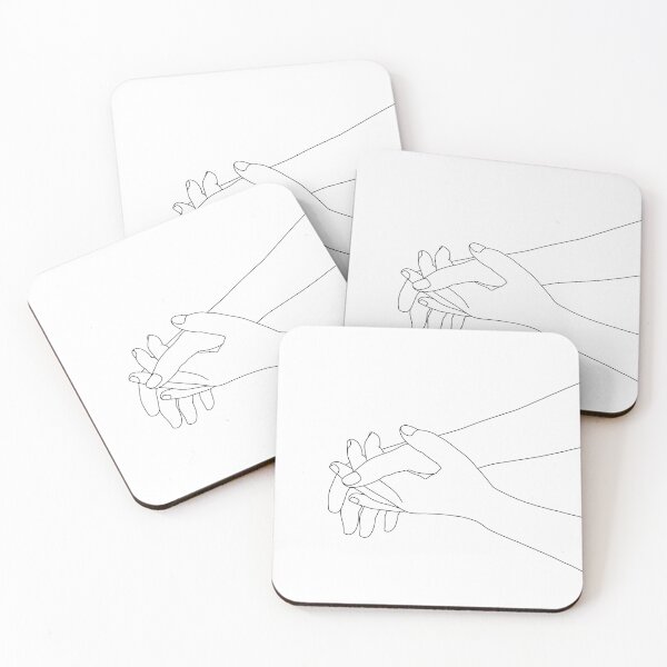 Item preview, Hands line drawing illustration - Emelia designed and sold by TheColourStudy.