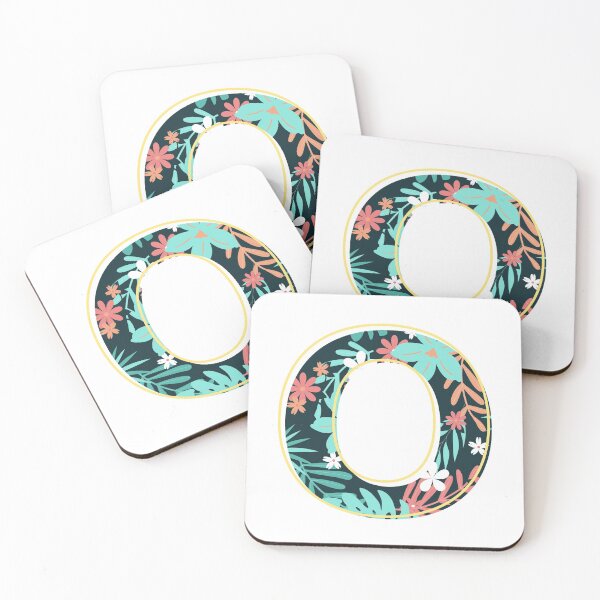 Item preview, Letter O retro flowers designed and sold by knst-wrk.