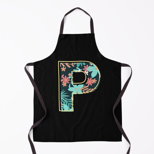 Item preview, Letter P retro flowers designed and sold by knst-wrk.