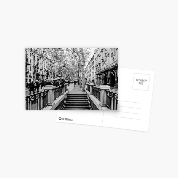 Streets of Barcelona - La rambla Postcard