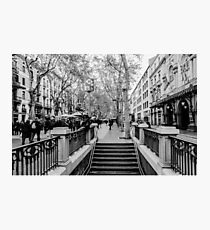 Lámina fotográfica Streets of Barcelona - La rambla