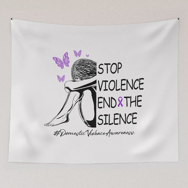 Item preview, Domestic Violence Awareness Stop Violence End Silence designed and sold by Best Designer.