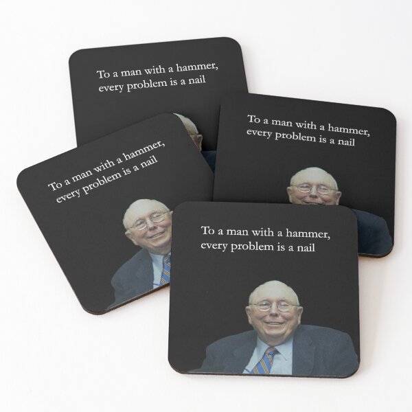 Item preview, Charlie Munger - To a man with a hammer, every problem is a nail designed and sold by dr-maro.