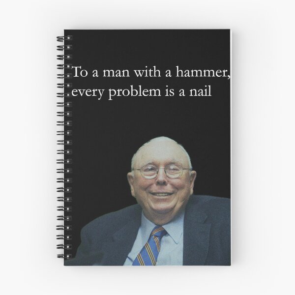 Item preview, Charlie Munger - To a man with a hammer, every problem is a nail designed and sold by dr-maro.