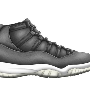 Jordan 11 GREY SUEDE Air Sneaker Sticker for Sale by SneakerShop Redbubble