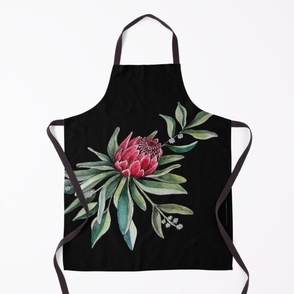 Item preview, Protea flower Watercolor on white designed and sold by MagentaRose.