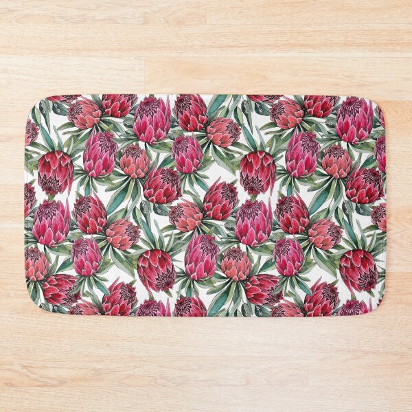 Item preview, Protea flower Watercolor on white designed and sold by MagentaRose.