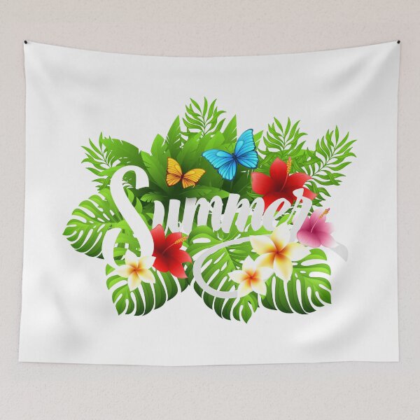 Item preview, Summer, Summer Decorative, green leaves illustration designed and sold by Halalolo.
