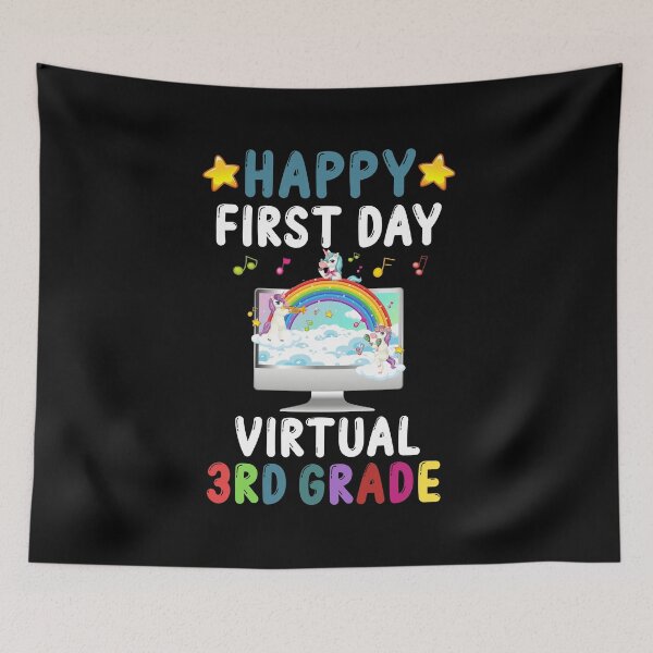 Item preview, Happy First Day Of Virtual 3rd Grade designed and sold by yacine12353.