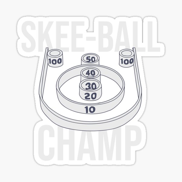 Item preview, Skeeball - Skee-ball Champ Text - Traveling Carnival designed and sold by DeWinnes.
